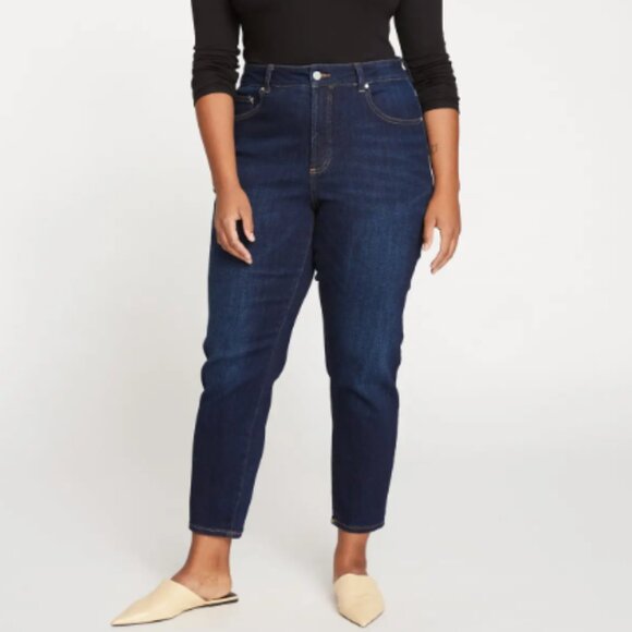 NWT Universal Standard Jeans Joni High Rise Curve Slim Leg Dark Wash Size 14 - Picture 11 of 11